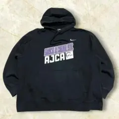 T*o様 NIKE 黒タグ 刺繍ロゴ スウェットパーカー プルオーバー ブラック