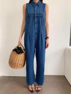 BIRTHDAY BASH デニムサロペット オーバーオール FREEサイズ