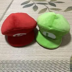 ユニバ公式 マリオ ルイージ キャップ2個セット USJ マリオワールド 帽子