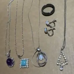 昭和レトロ ネックレス イヤリング レディース まとめ売り 指輪 リング