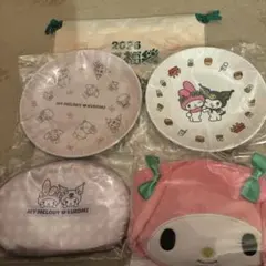 モスバーガー福袋　マイメロディ フェイスポーチ付きエコバッグ☆新品2026グッズ