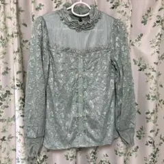 新品　アクシーズファム　ブラウス　グリーンのサムネイル