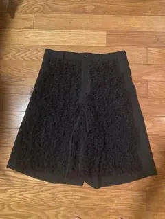 2025春夏コムデギャルソンオムプリュス大人気黒フリル付きパンツ新品激安 2025春夏コムデギャルソンオムプリュス大人気黒フリル付きパンツ新品