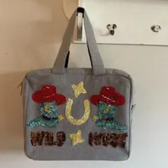 新品カーリーコレクションスパンコールバッグ