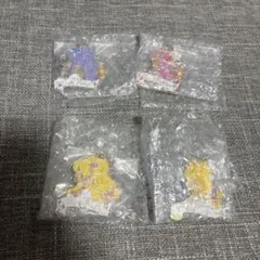 F賞　シルエットメタルチャーム4個セット