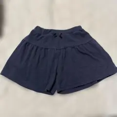 130サイズ ネイビー フレアハーフパンツ