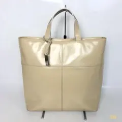 GUCCI グッチ エナメル パテント レザー トートバッグ ハンドバッグ GG