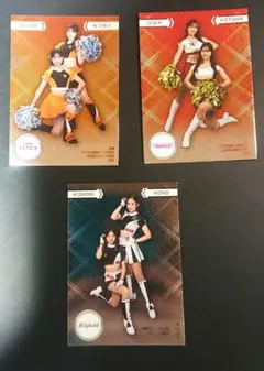 bbm チアリーダー インサート カード チア 鍋谷詩織 セット hono