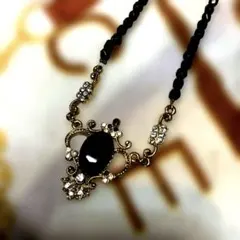 アンティークネックレス ブラック
