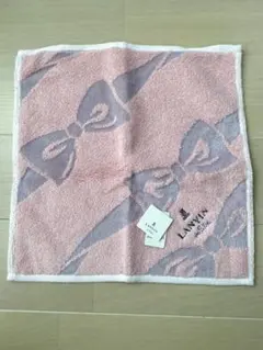 LANVIN en Bleu タオルハンカチ リボン柄 ピンクのサムネイル