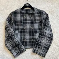 【美品】✨SNIDEL スナイデル ツイードジャケット 2023発売　ノーカラー