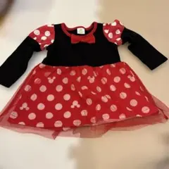ミニーマウス風ドット柄Tシャツ