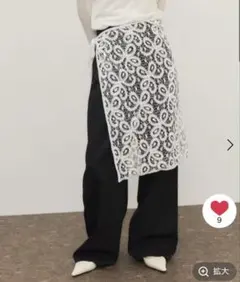 ADAM ET ROPE' vintage stock lace scarf