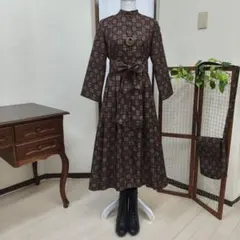 着物リメイク　結城紬ピンタックワンピース 着物リメイク 結城紬ピンタックワンピース - メルカリ