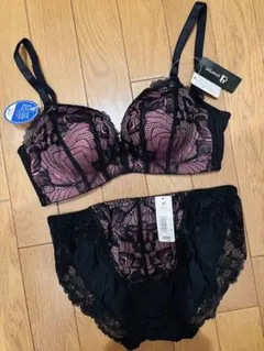 エメフィール★aimerfeel★ブラジャー&ショーツセット★C65★黒レース