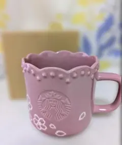スターバックス リザーブ® ハンドルグラスマグピンクボトム サクラ2026
