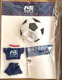 スリーコインズ　サッカー　ぬい服　Sサイズ