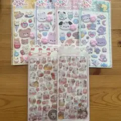 数量限定！うさぎシール2枚&肉球シール4枚　セット