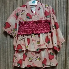 miffy いちご柄 浴衣風 95cm