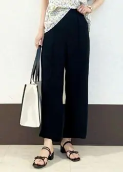 techichi センターシームストレートパンツ　ワイドパンツ