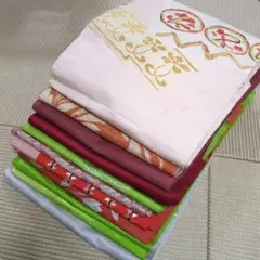 5895 名古屋帯・博多帯まとめ売り11本！リメイク•お稽古用など☆のサムネイル