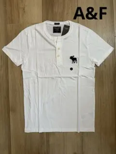 【新品】Abercrombie&Fitch メンズヘンリーネックＴシャツ　S