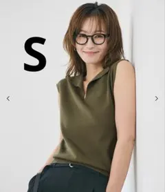 【coca】西山茉希着用 ノースリーブスキッパーニットトップス レディース
