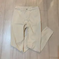 UNIQLO ユニクロ スキニーパンツ ストレッチ素材 ホワイト アイボリー