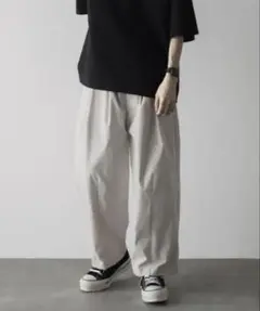 loose tapered wide PT ルーズテーパードワイドパンツ