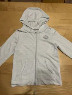 ストライプ フード付きパーカー