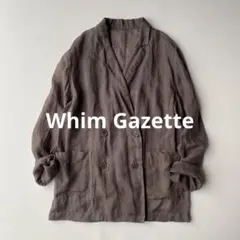 Whim Gazette ウィムガゼット ラミー ダブルジャケット 麻　25SSのサムネイル