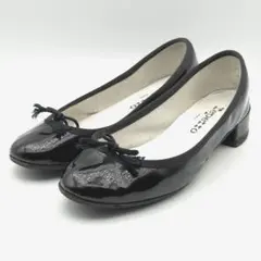 repettoレペット Camilleカミール バレリーナ エナメル 黒 23