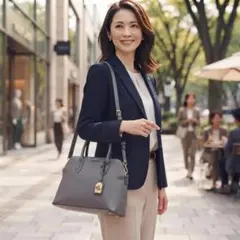ラルフローレン LAUREN RALPH LAUREN 2WAYバッグ グレーのサムネイル