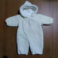 赤ちゃん本舗カバーオール　 クマ刺繍 フード付き50〜70cm