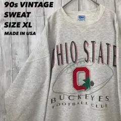 メイドインUSA90sヴィンテージ古着オハイオステイトプリントスエットトレーナー