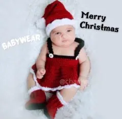 大人気✨ベビー 子ども服 ニット編みサンタさんスカート 帽子 靴下 3点セット