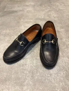 GUCCI ホースビットローファー 23cm本革ブラック　ゴールド金具