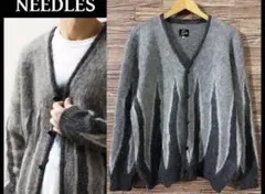 極美 ニードルス エディフィス 別注 21AW フレイム柄 モヘア カーディガンのサムネイル
