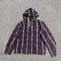 00s old UNIQLO チェック パーカー M 短丈 ストリート