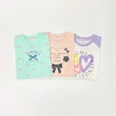 子供服 女の子 130cm 長袖 Tシャツ まとめ売り 新品 YFN59-3
