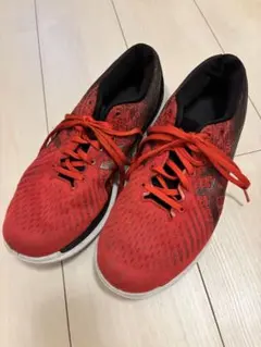 ASICS アシックス スニーカー レッド ブラック 赤 黒 26.5cm