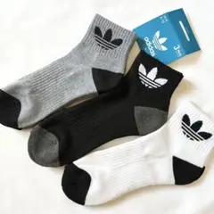 アディダス adidas 靴下 クッション ソックス 3足 セット