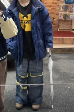 古着　TOMMY HILFIGER トミーヒルフィガーナイロンダウンジャケット