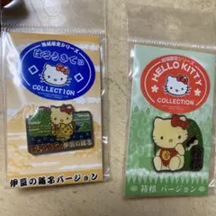 ハローキティ ご当地ピンバッジ 伊豆 箱根 2点セット　ご当地キティ伊豆の踊り子