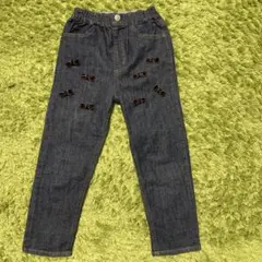 プチマイン　リボン付きデニム　120