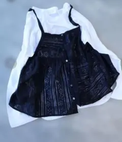 本日のみお値下げyuni　india パッチワークレースキャミビスチェ