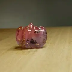 1759　帯留め　帯留　かぼちゃ　ハロウィン　真珠粉