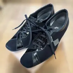 YOSHINOYAスエード パテントレザー パンプス⭐︎