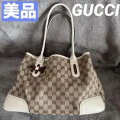 【美品】GUCCI グッチ ハンドバッグ シェリーライン リボン GG柄