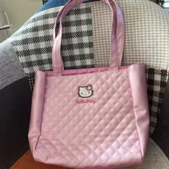 Hello Kitty キルティング トートバッグ ピンク